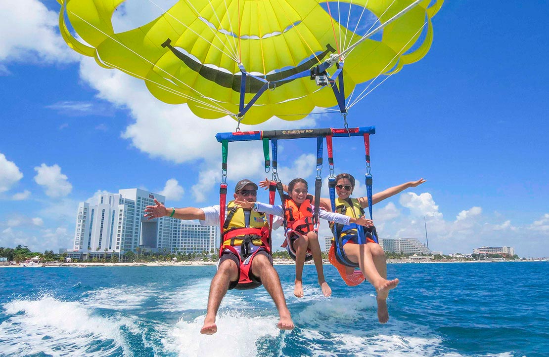 Parasailing en Cancun